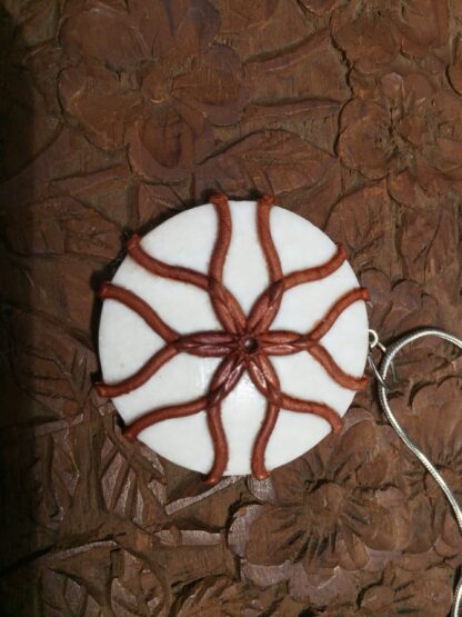 Wood Lattice Pendant